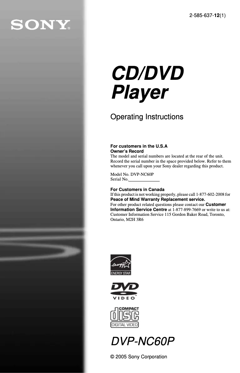 Page 1 de la notice Manuel utilisateur Sony HT-5950DP