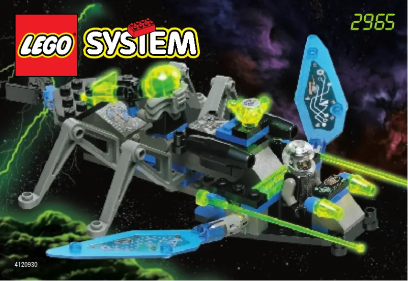 Page 1 de la notice Manuel utilisateur Lego SPACE INSECTOIDS - INSECT