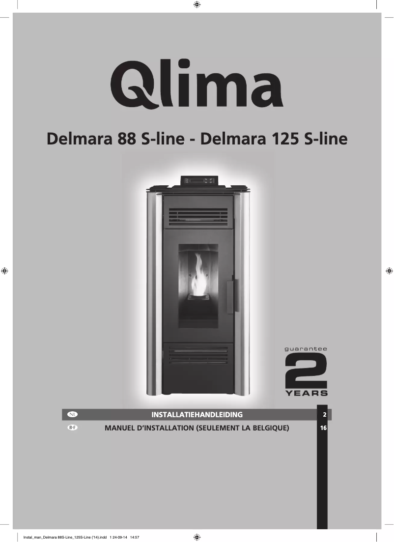 Page 1 de la notice Manuel utilisateur Qlima Delmara 88 S-line