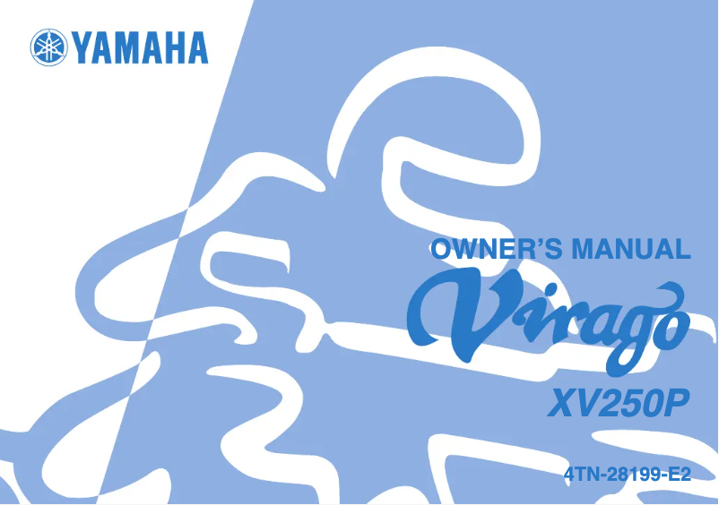 Page 1 de la notice Manuel utilisateur Yamaha XV250P