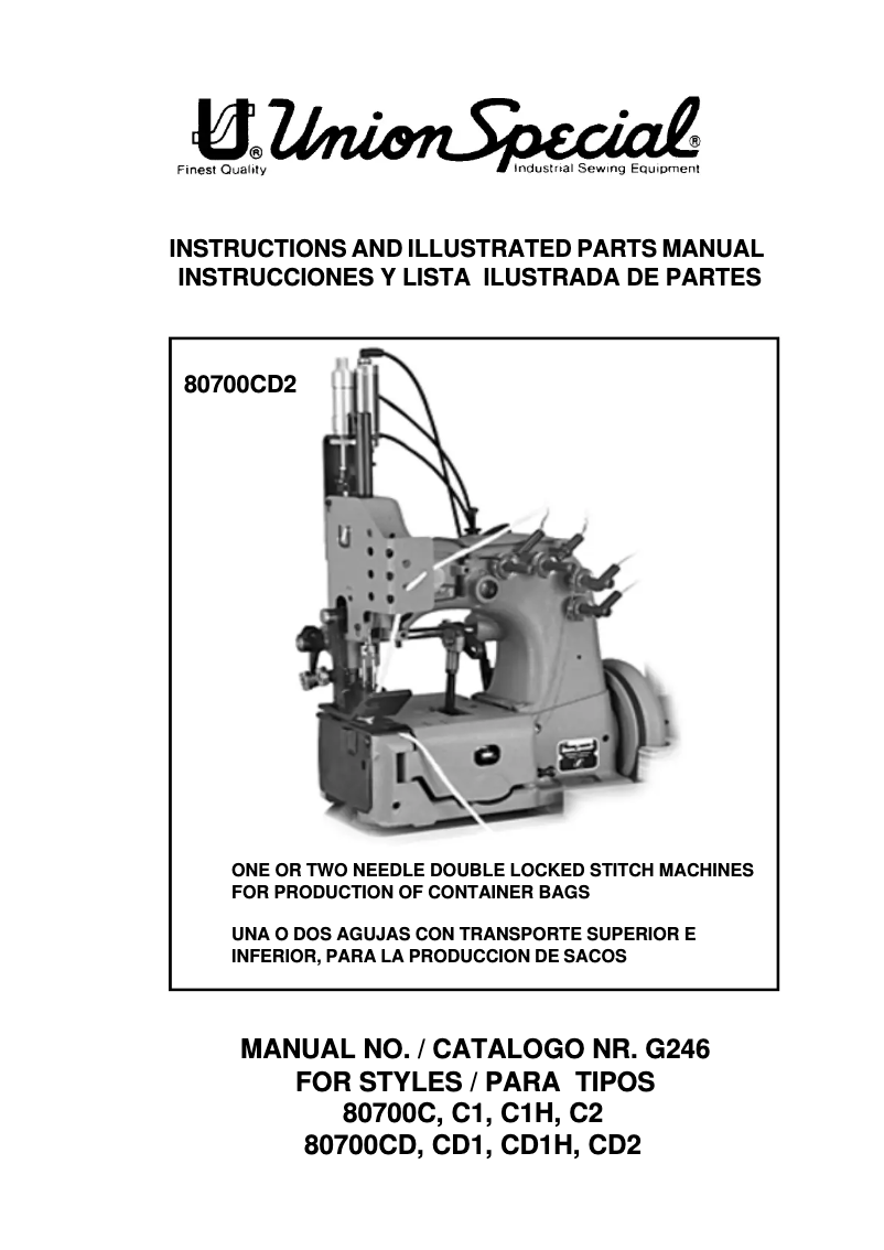 Image de la première page du manuel de l'appareil 80700CD1