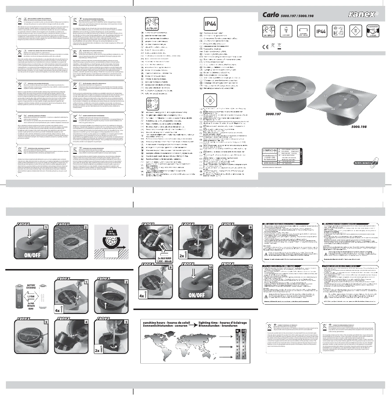 Página 1 del manual Manual de usuario Ranex Carlo 5000.198