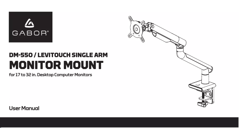 Imagen de la primera página del manual del dispositivo DM-550