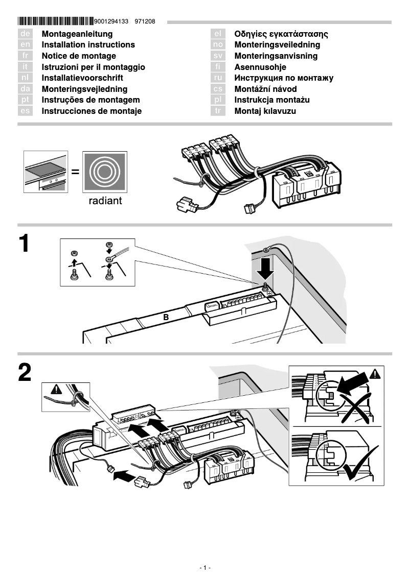 Page n°1 - Manuel utilisateur Siemens HZ391005