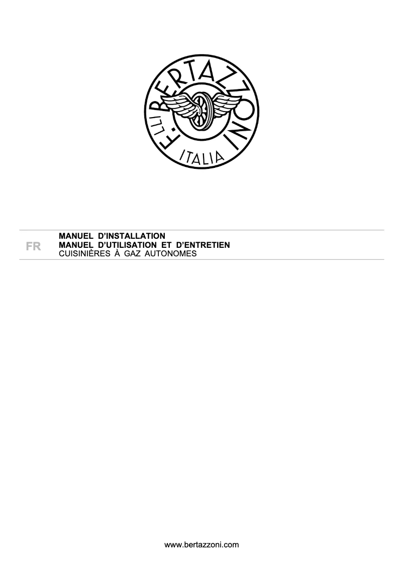 Image de la première page du manuel de l'appareil PRO244GASXV