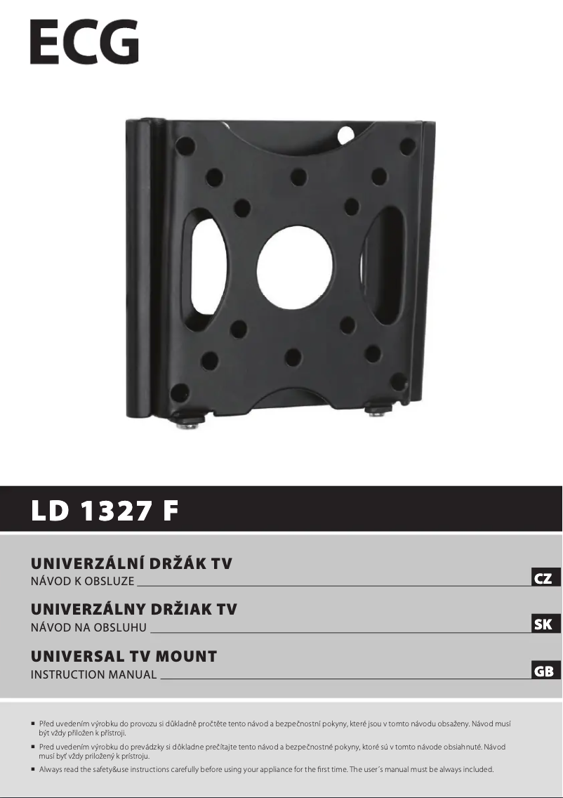 Page n°1 - Manuel utilisateur ECG LD 1327 F