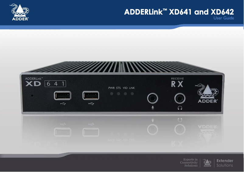 Página 1 del manual Manual de usuario Adder XD641P-DP