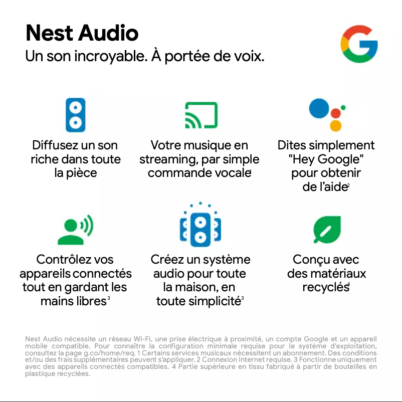 Page n°1 - Manuel utilisateur Google Nest Audio