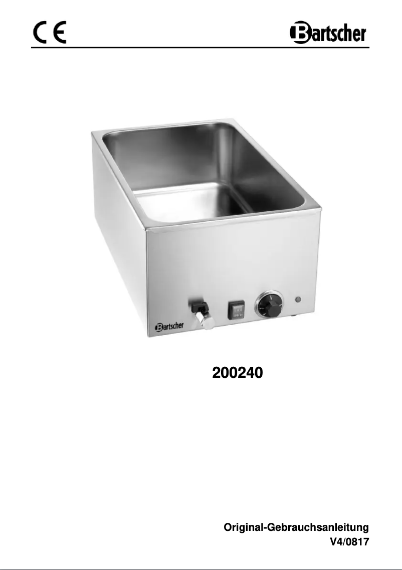 Page n°1 - Manuel utilisateur Bartscher 115115