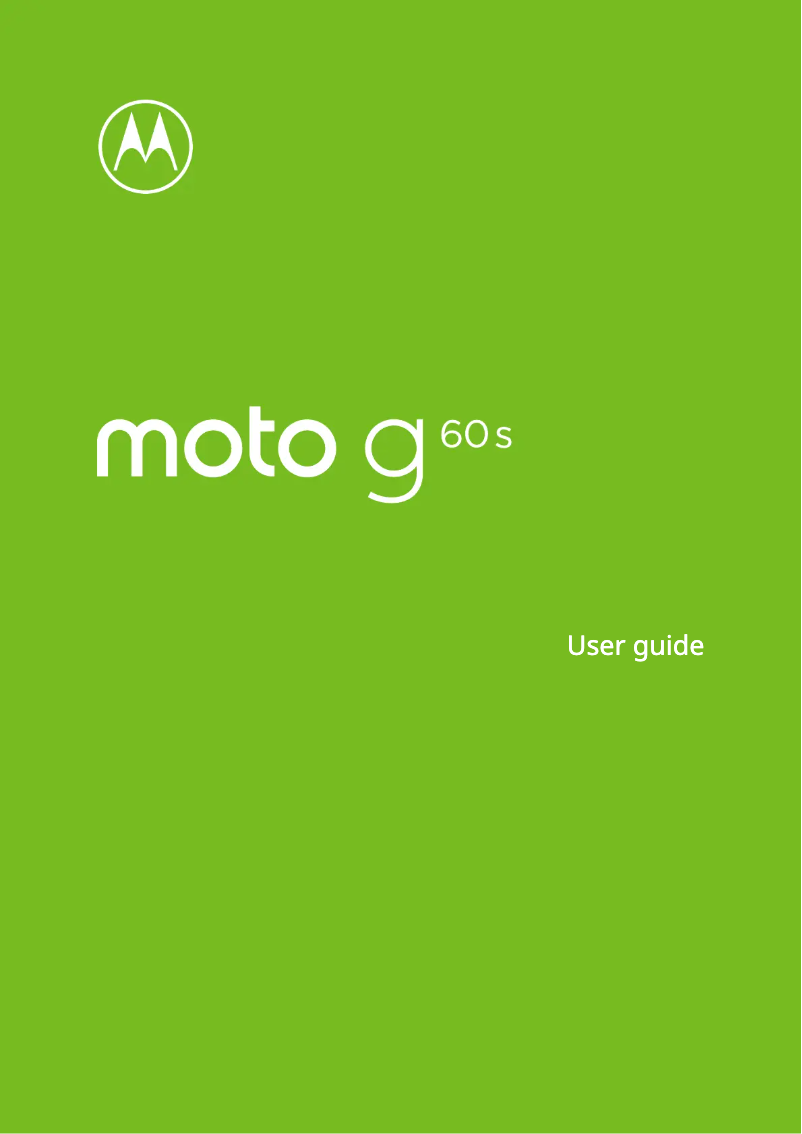 Page 1 de la notice Manuel utilisateur Motorola Moto G60S