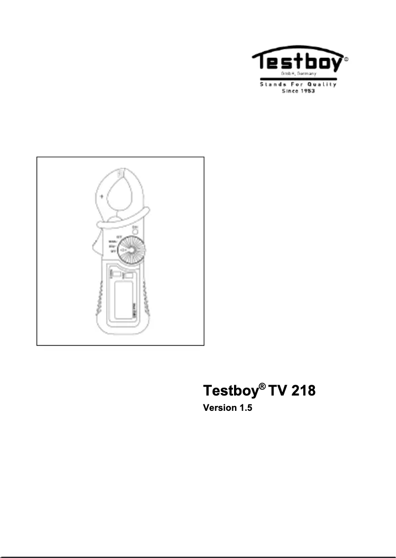 Image de la première page du manuel de l'appareil TV 218