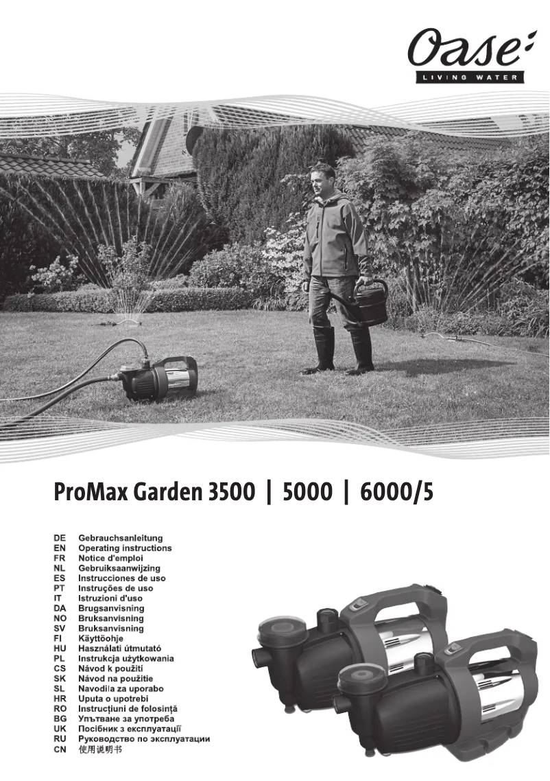 Image de la première page du manuel de l'appareil ProMax Garden 6000/5