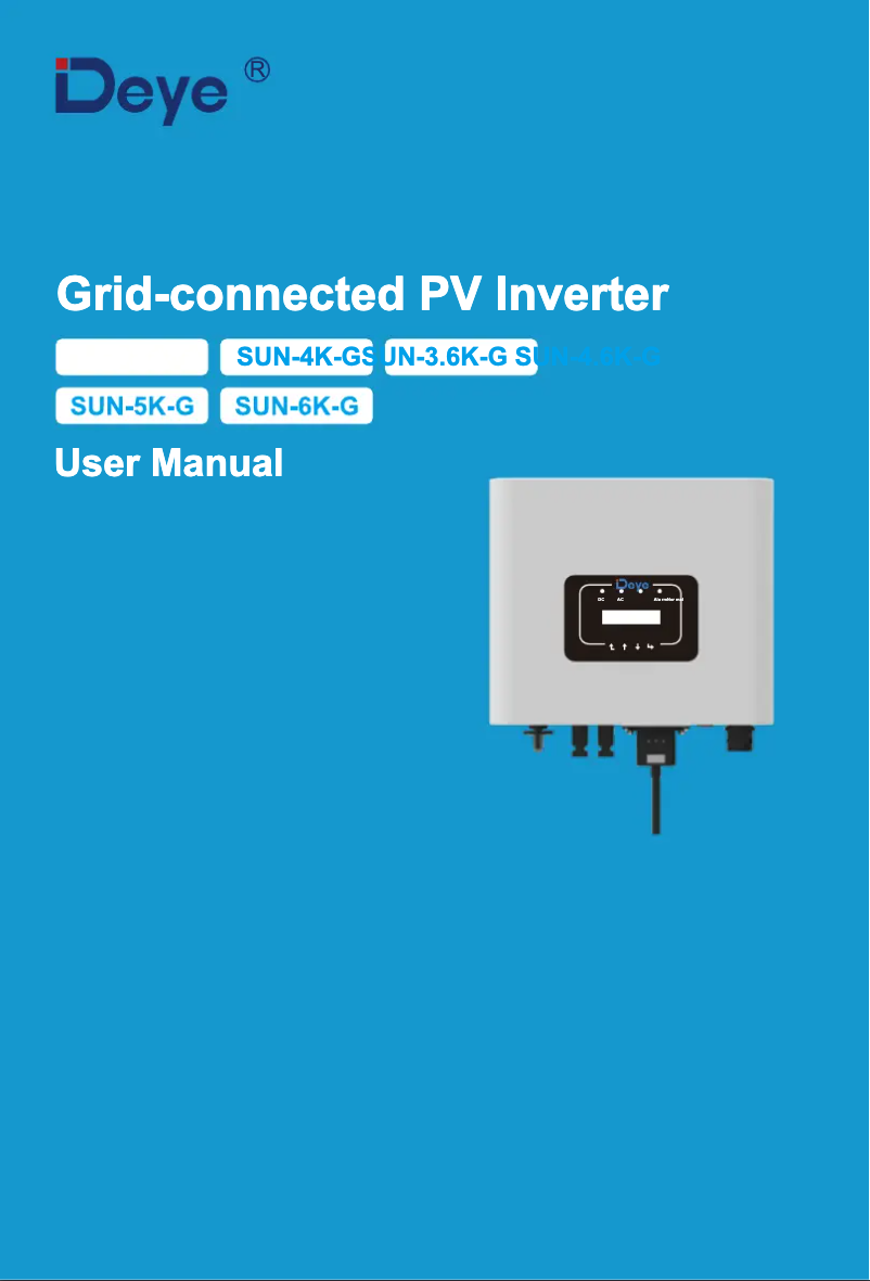Página 1 del manual Manual de usuario Deye SUN-4K-G