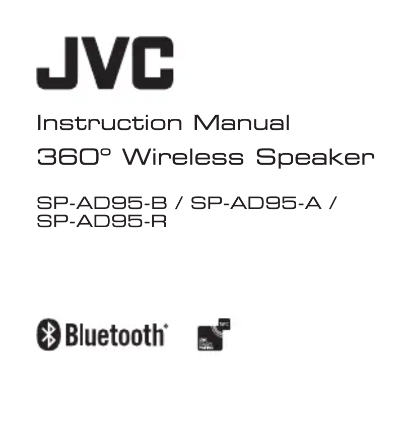 Page 1 de la notice Manuel utilisateur JVC SP-AD95-A