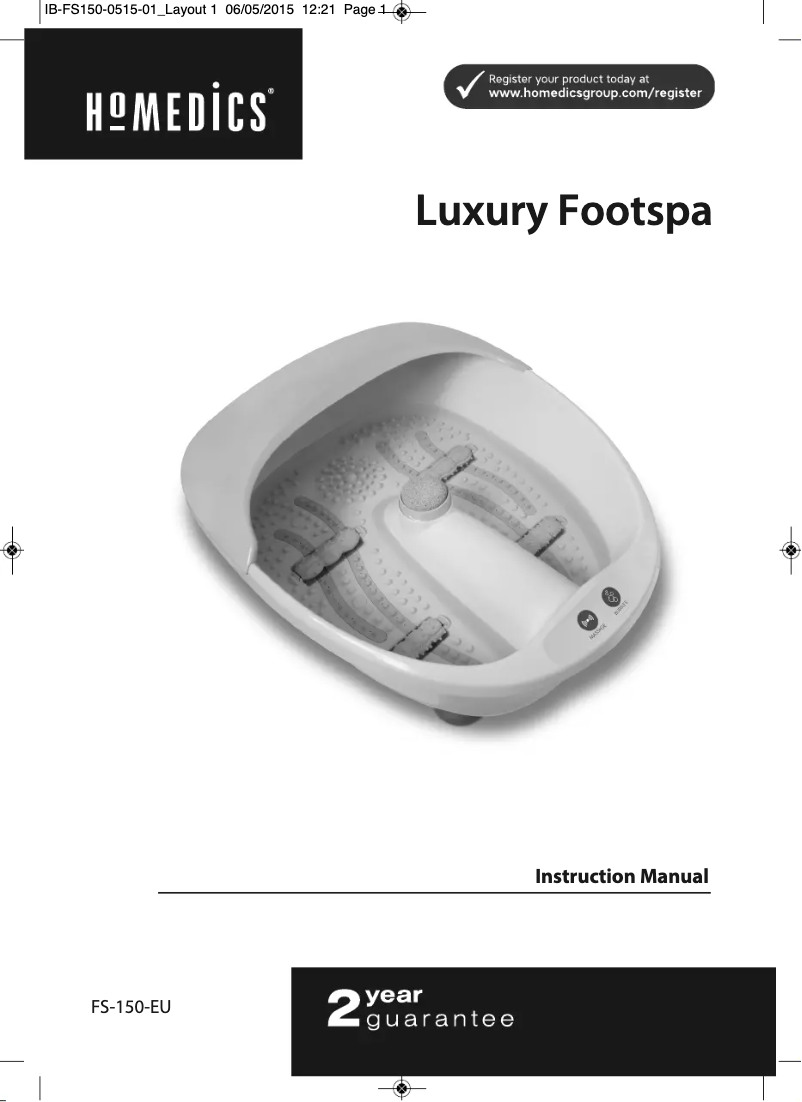 Image de la première page du manuel de l'appareil FS-150