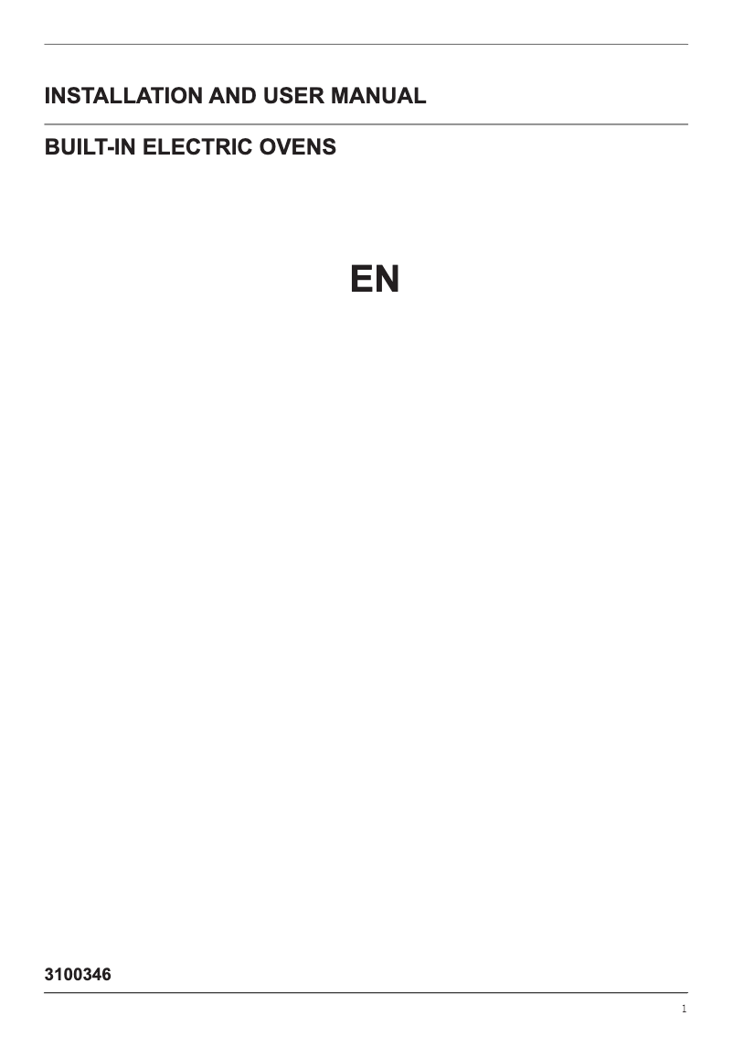 Page n°1 - Manuel d'utilisation et d'entretien La Germania F609LAGEKGN