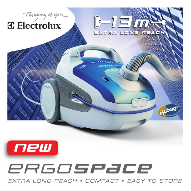 Page n°1 - Manuel utilisateur Electrolux ErgoSpace ZE305SC