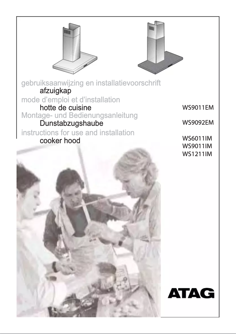Page n°1 - Manuel utilisateur Atag WS6011IMR