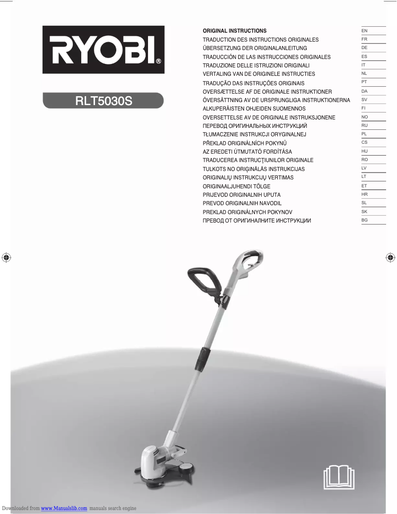 Image de la première page du manuel de l'appareil RLT5030S