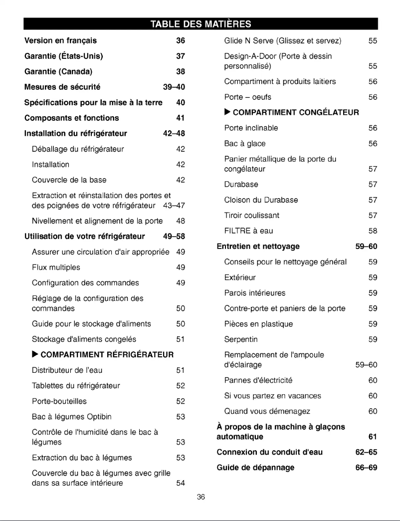 Page 1 de la notice Manuel utilisateur LG GR-F218JSTA