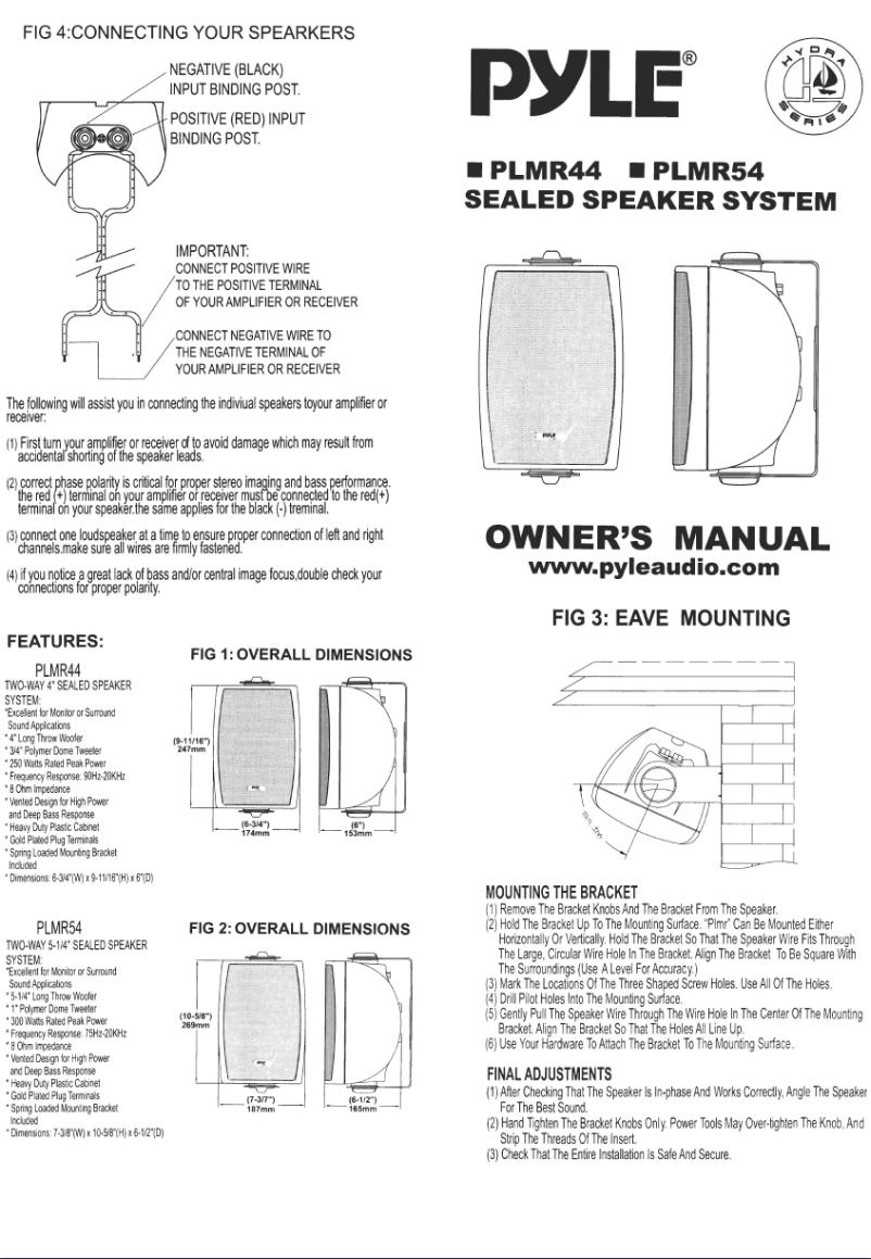 Página 1 del manual Manual de usuario Pyle PLMR44