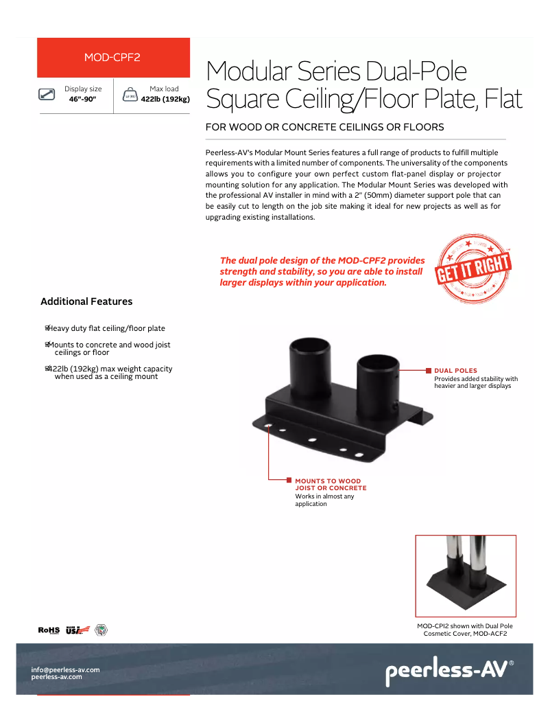 Image de la première page du manuel de l'appareil MOD-CPF2