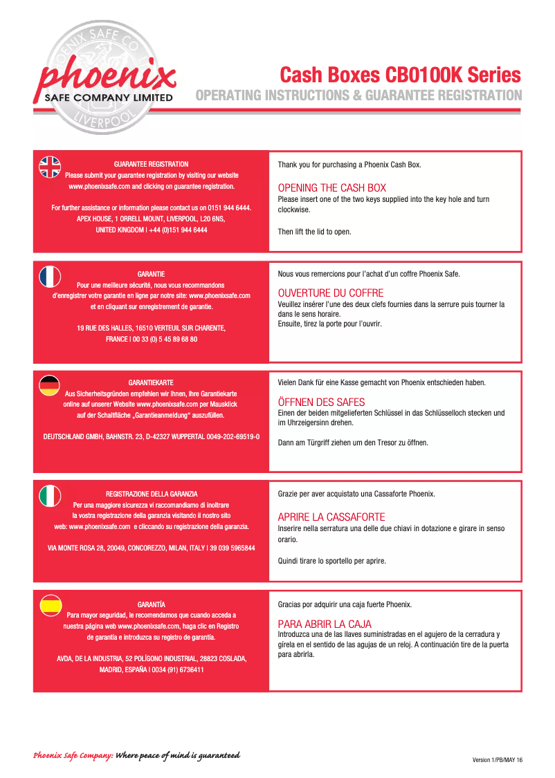 Image de la première page du manuel de l'appareil CB0101K