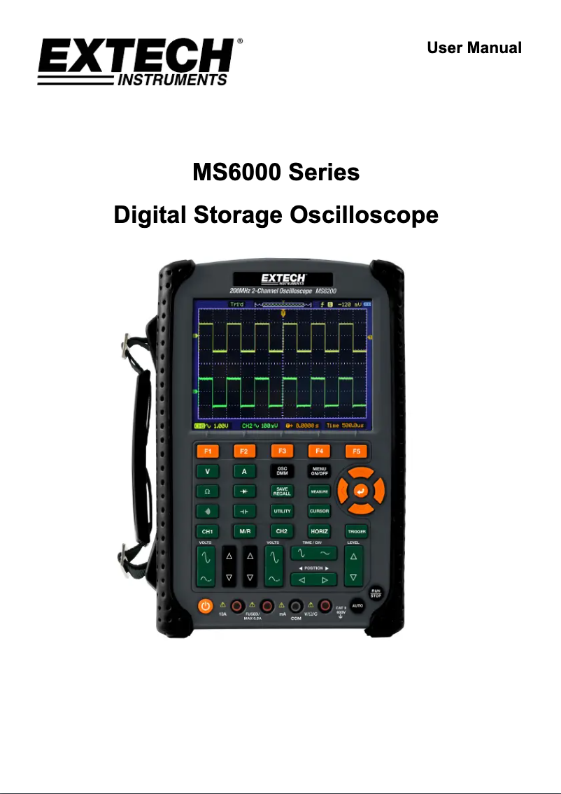 Page n°1 - Manuel utilisateur Extech MS6100