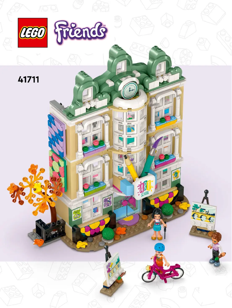 Page 1 de la notice Consignes visuelles Lego Friends 41711