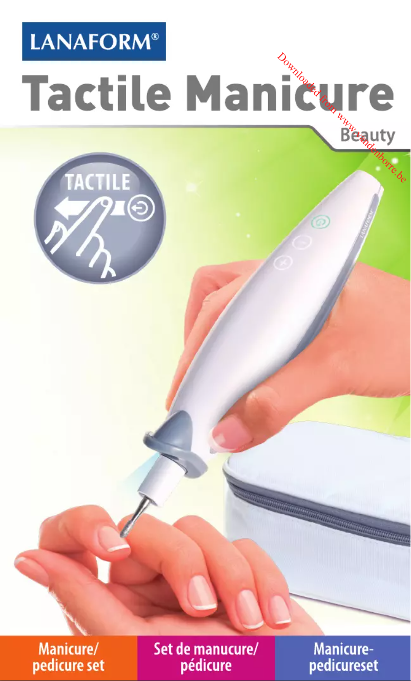 Image de la première page du manuel de l'appareil Tactile Manicure