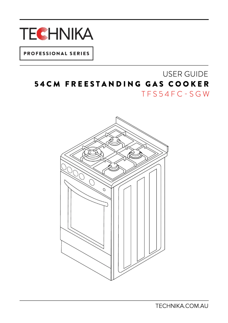 Image de la première page du manuel de l'appareil TFS54FC-SGW
