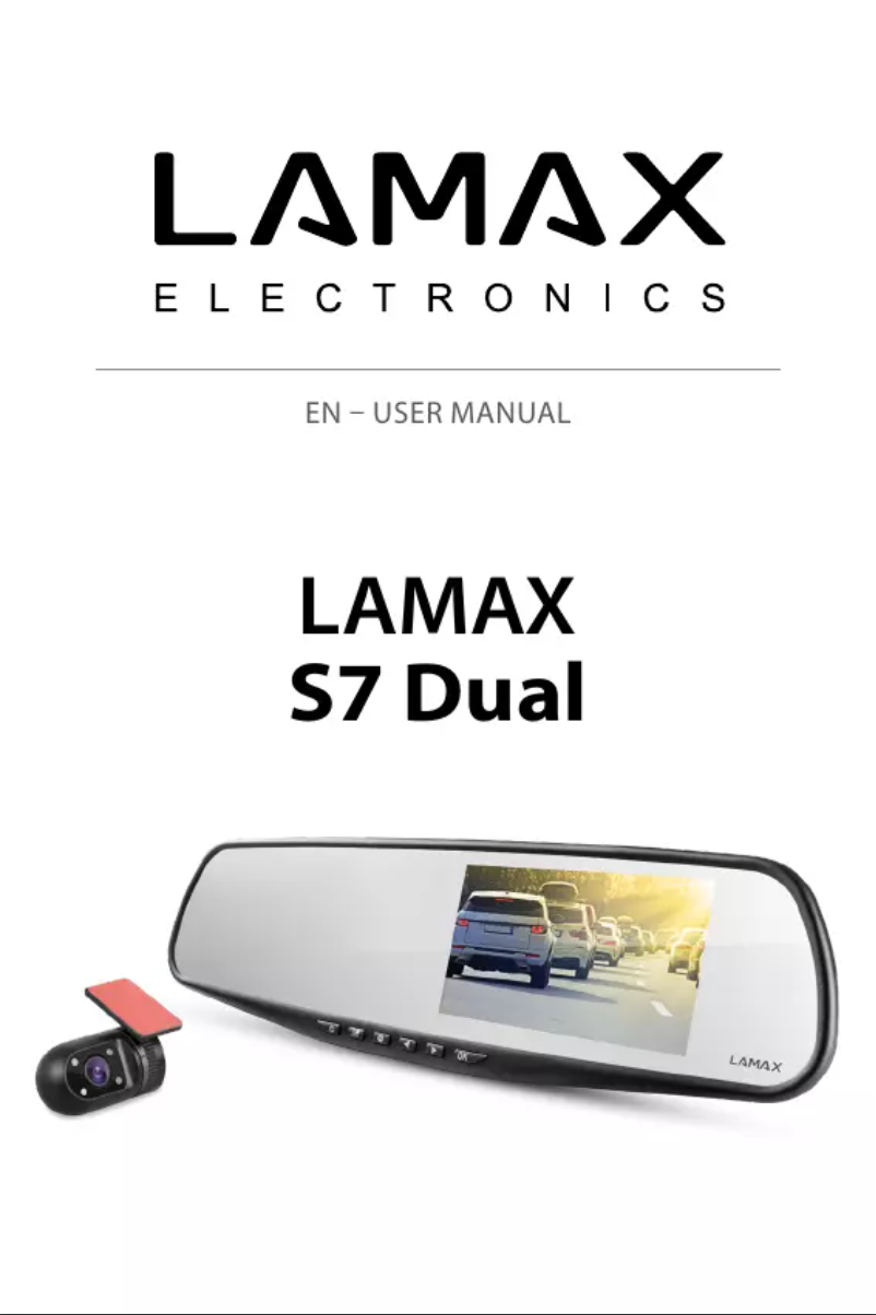 Page 1 de la notice Manuel utilisateur Lamax S7 Dual