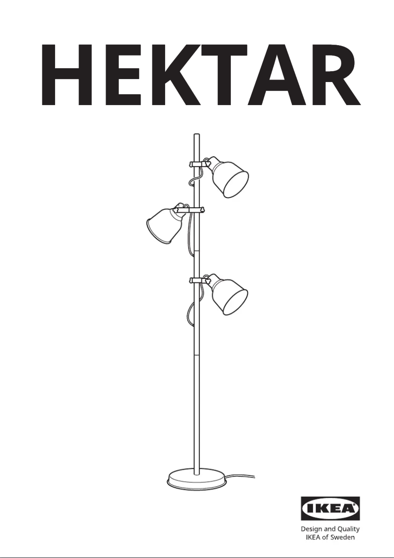 Page 1 de la notice Manuel utilisateur Ikea HEKTAR 603.936.03