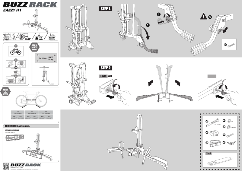 Imagen de la primera página del manual del dispositivo Eazzy H1