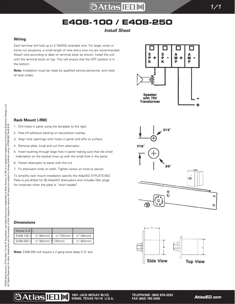 Image de la première page du manuel de l'appareil E408-250