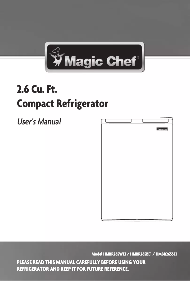 Página 1 del manual Manual de instrucciones Magic Chef HMBR265BE1