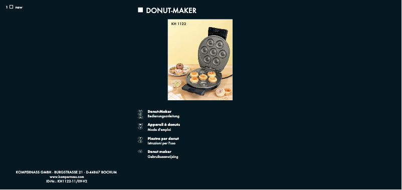 Page 1 de la notice Manuel utilisateur SilverCrest KH 1122