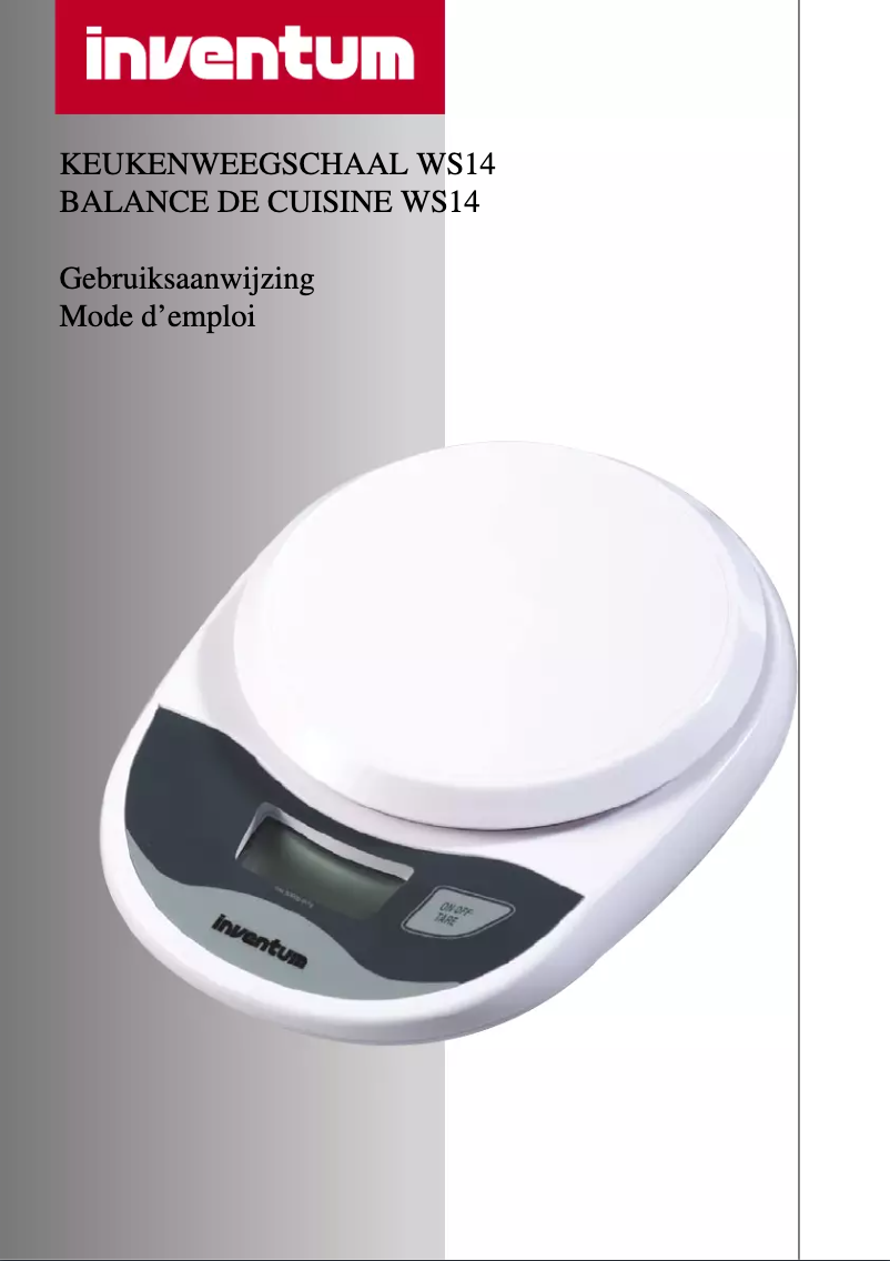 Page n°1 - Manuel utilisateur Inventum WS14