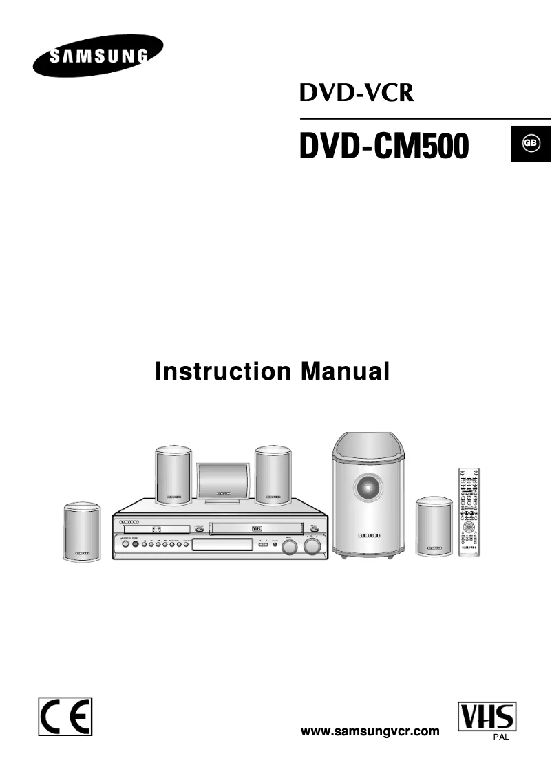 Page n°1 - Manuel utilisateur Samsung DVD-CM500