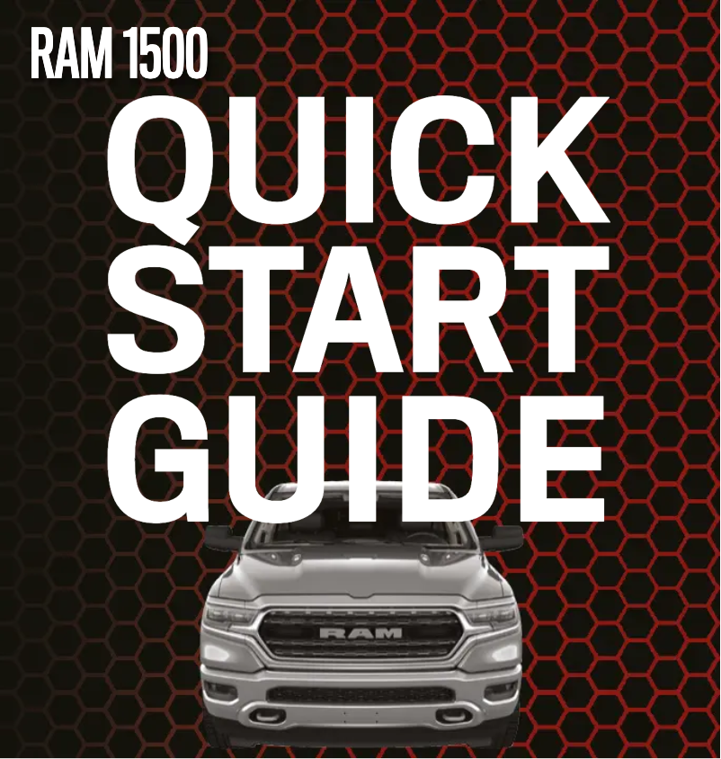 Page 1 de la notice Guide de démarrage rapide RAM 1500 (2021)