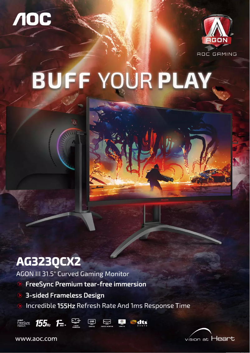 Page n°1 - Brochure AOC AGON AG323QCX2