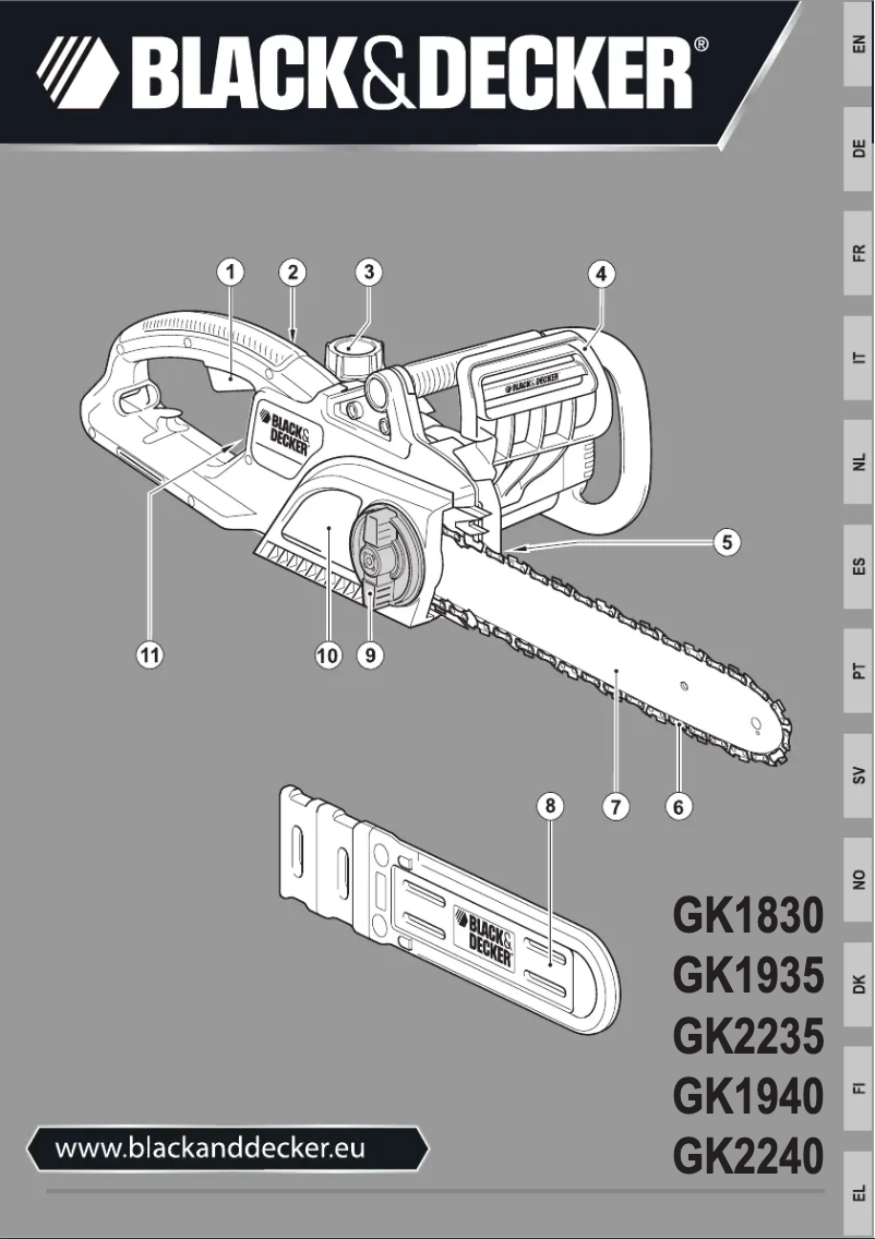 Page 1 de la notice Manuel utilisateur Black & Decker GK1830