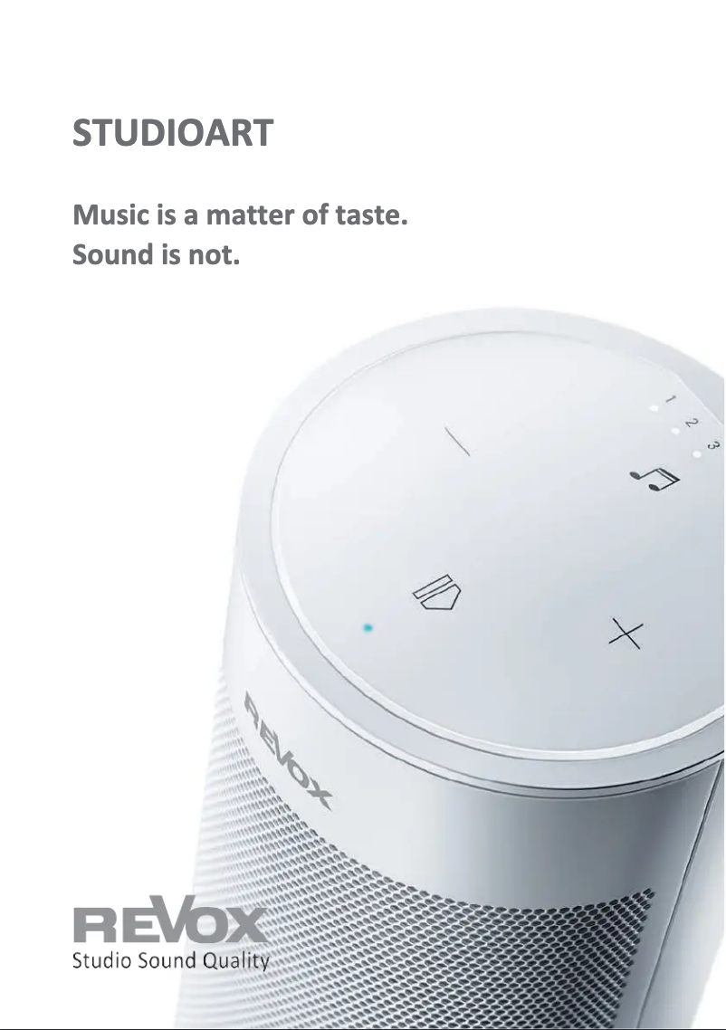 Página 1 del manual Folleto Revox Studioart B100