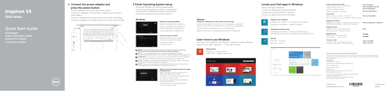 Image de la première page du manuel de l'appareil Inspiron 5451