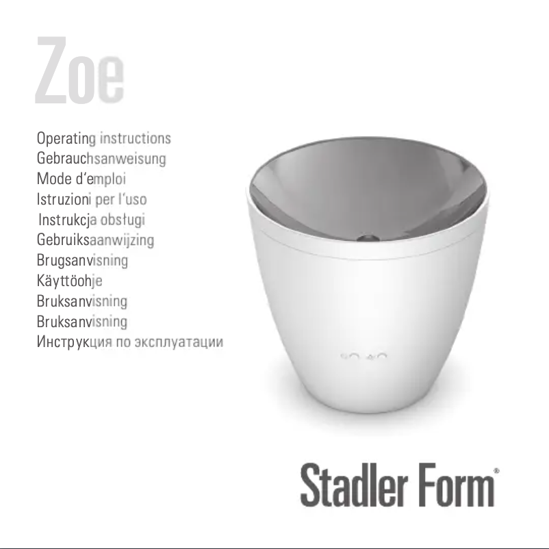 Page 1 de la notice Manuel utilisateur Stadler Form Zoe