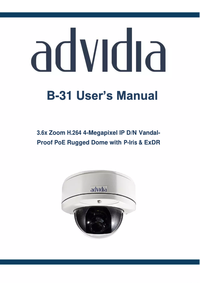 Image de la première page du manuel de l'appareil B-31