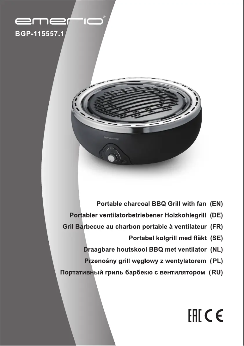 Page 1 de la notice Manuel utilisateur Emerio BGP-115557