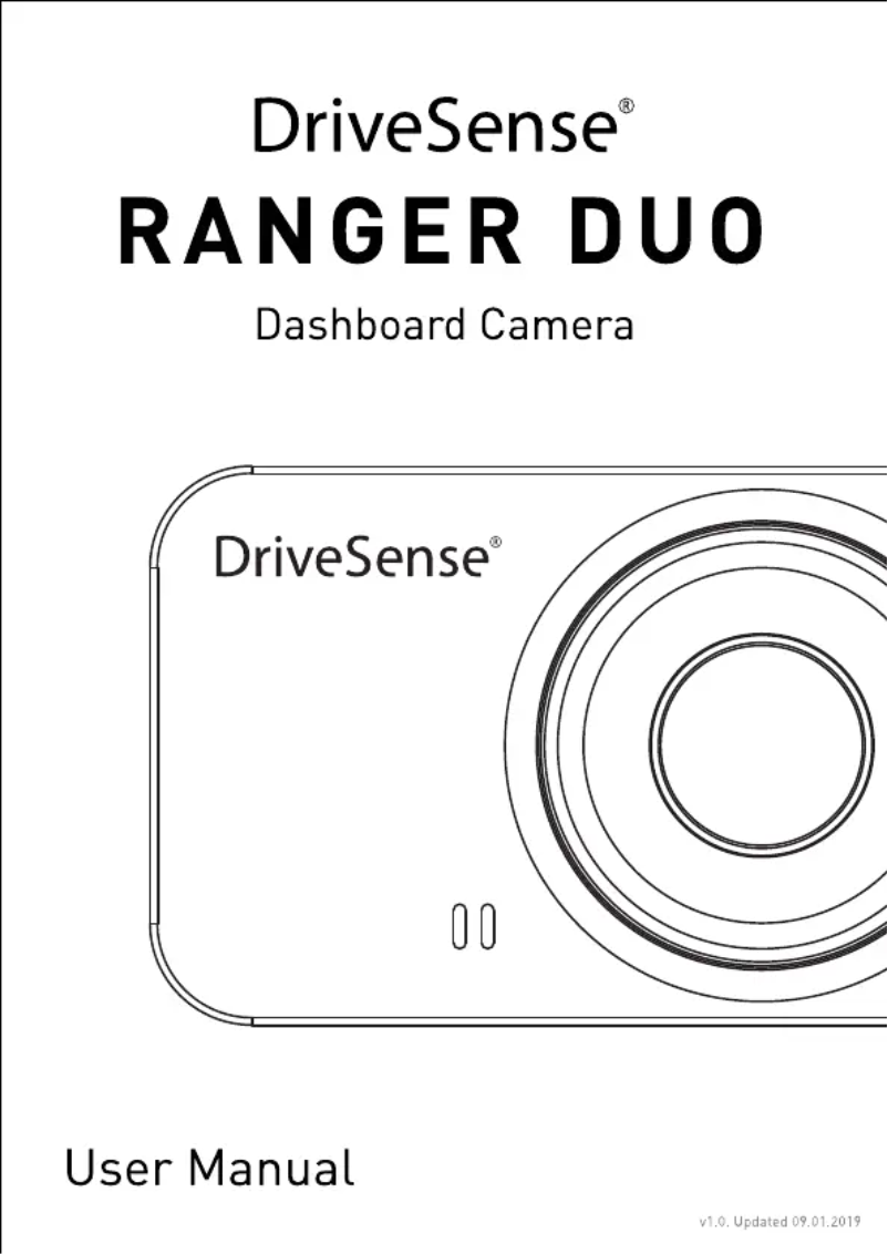 Page 1 de la notice Manuel utilisateur Andatech DriveSense Ranger Duo