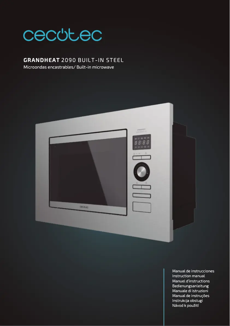 Page 1 de la notice Manuel utilisateur Cecotec GrandHeat 2090 Built-in Steel