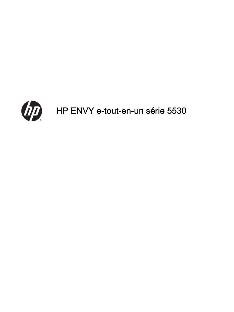 Page n°1 - Manuel utilisateur HP ENVY 5536